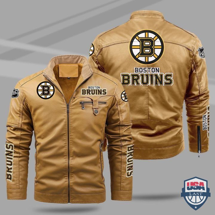 Boston Bruins Fleece Leather Jacket - HVsun