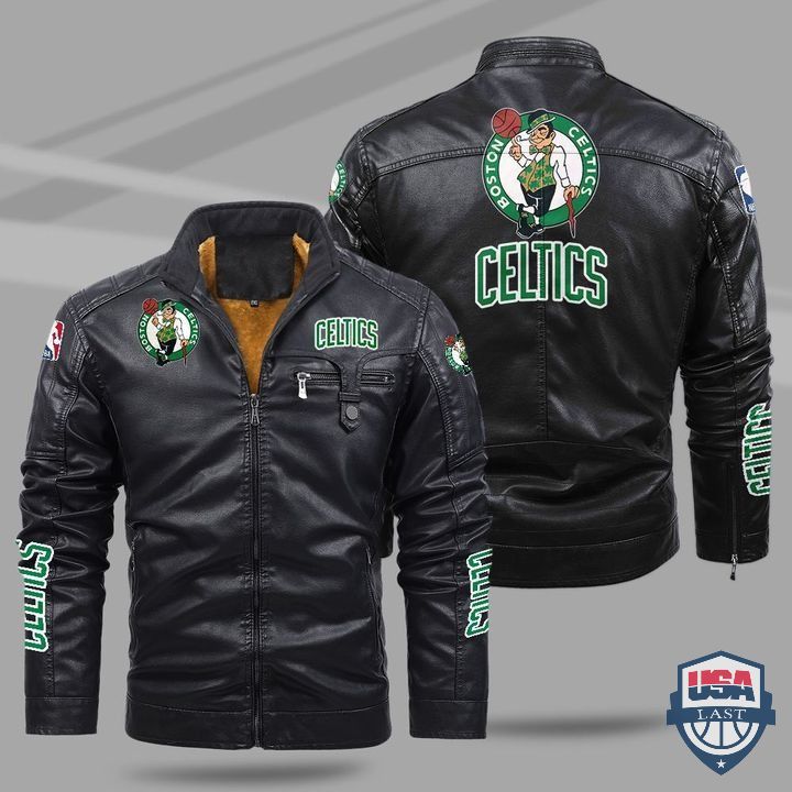 Boston Celtics Fleece Leather Jacket - HVsun