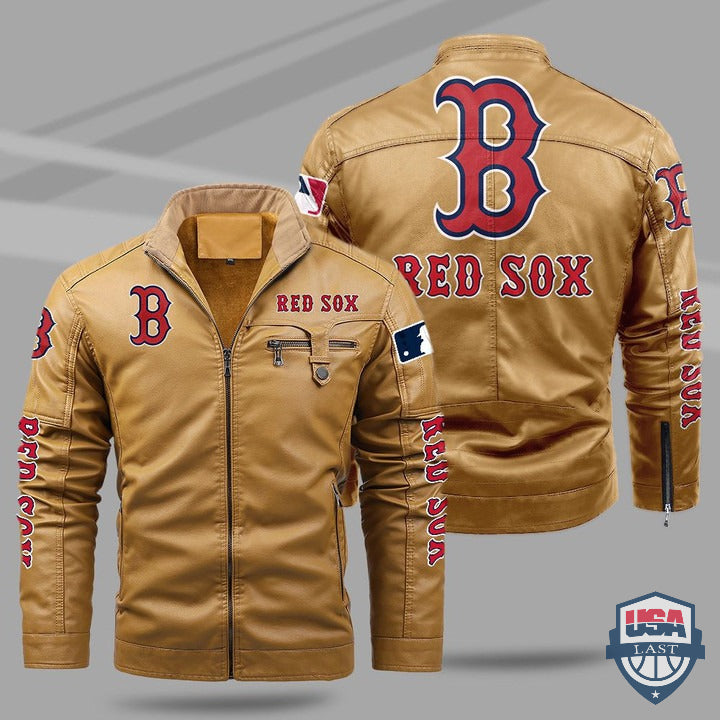 Boston Red Sox Fleece Leather Jacket - HVsun
