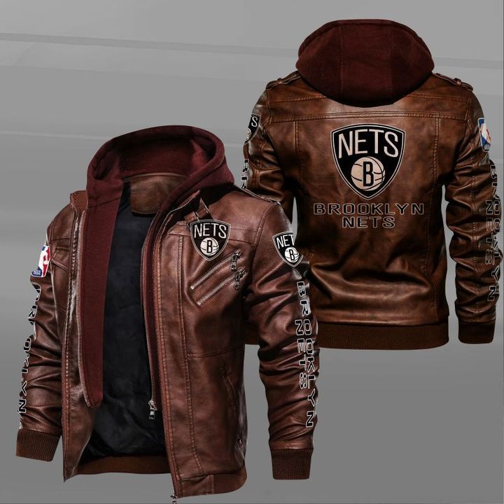 Brooklyn Nets Leather Jacket - HVsun
