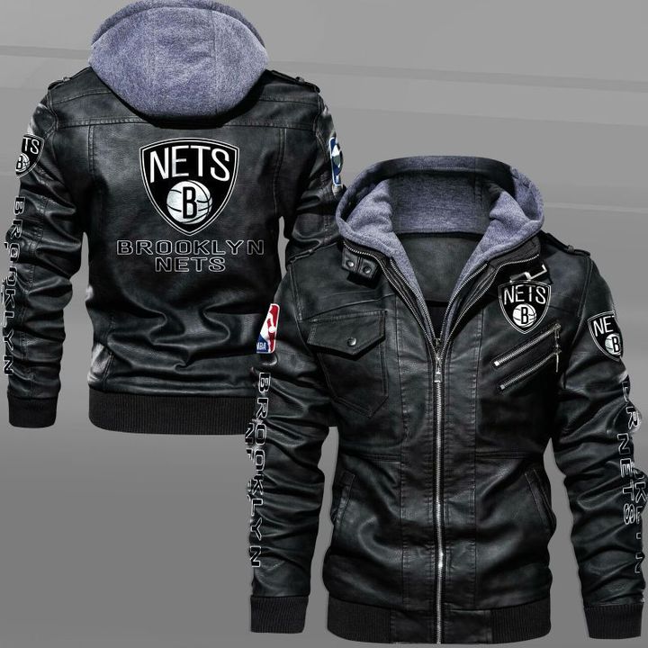 Brooklyn Nets Leather Jacket - HVsun