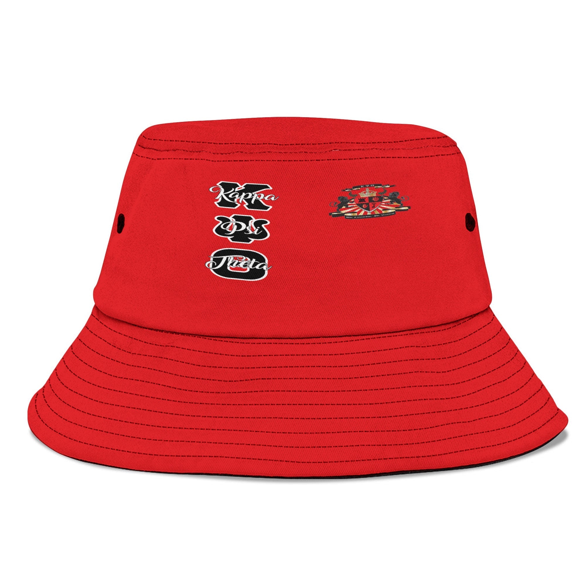 Fraternity Hat - Kappa Psi Theta Bucket Hat Original Red Style