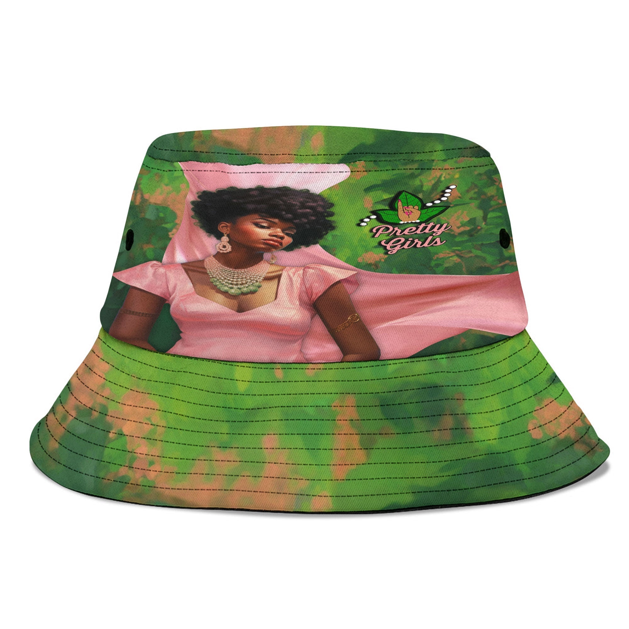 Sorority Hat - AKA Bucket Hat Pretty Girl Style