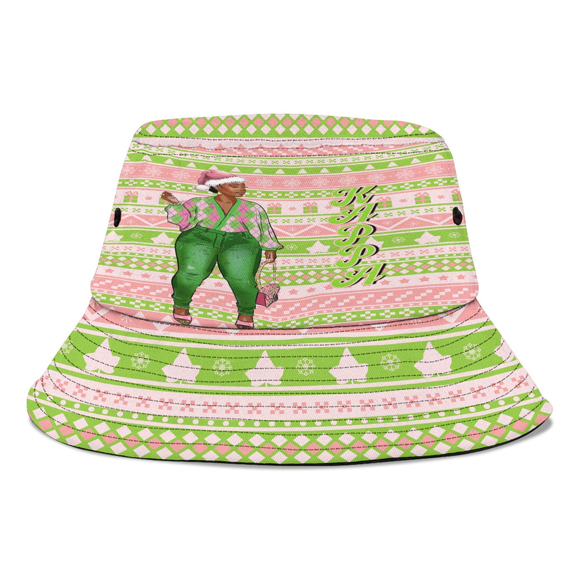 Sorority Hat - AKA Christmas Bucket Hat Girl New Style
