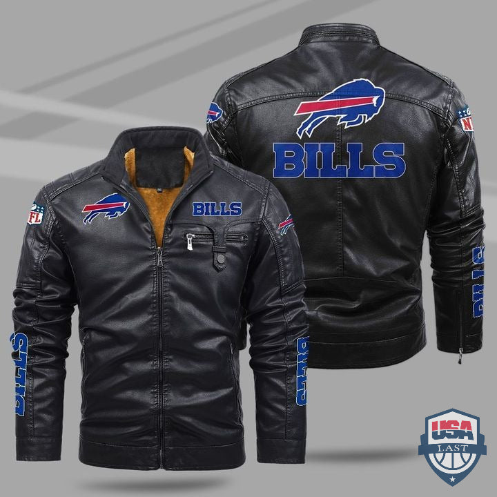 Buffalo Bills Fleece Leather Jacket - HVsun