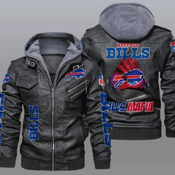 Buffalo bills NFL bills mafia leather jacket - K181121 - HVsun