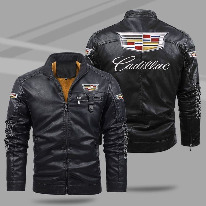 Cadillac Fleece Leather Jacket - HVSun