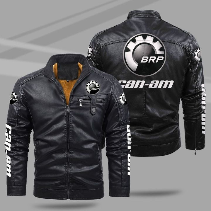 Can-Am Fleece Leather Jacket - HVSun