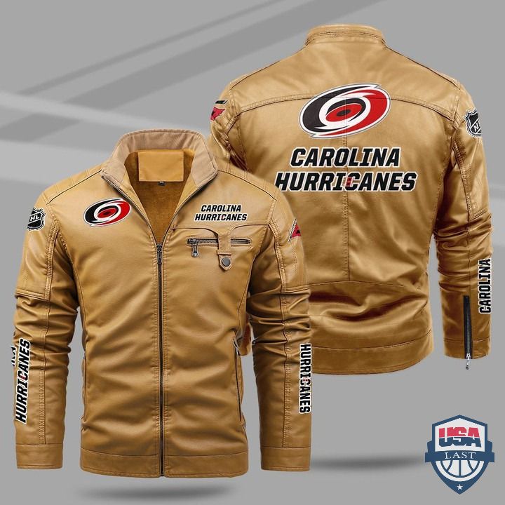 Carolina Hurricanes Fleece Leather Jacket - HVsun