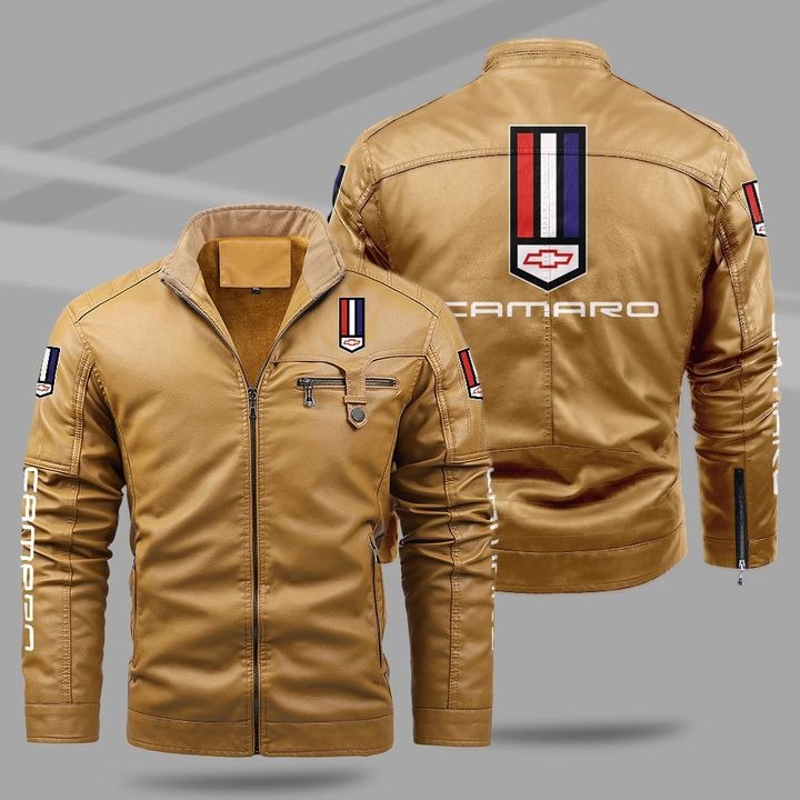 Chevrolet Camaro Fleece Leather Jacket - USALast