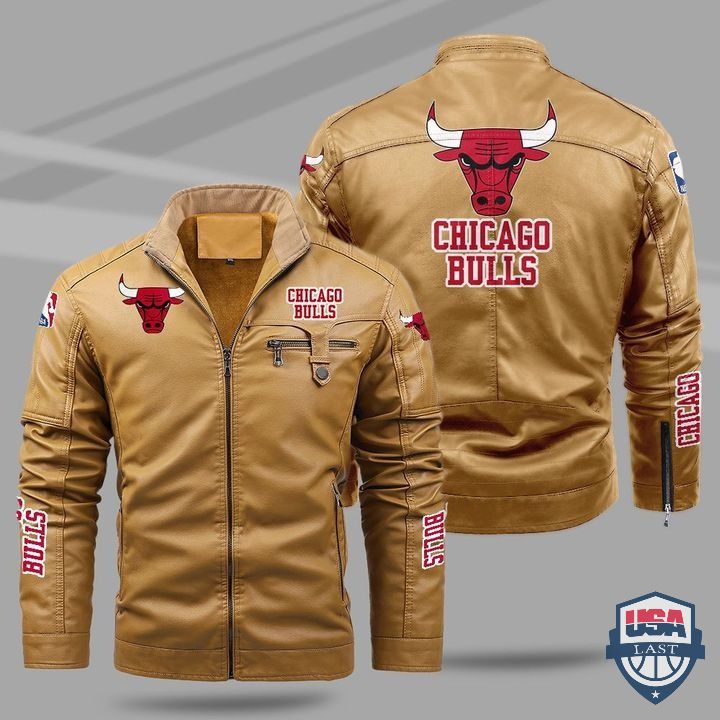 Chicago Bulls Fleece Leather Jacket - HVsun