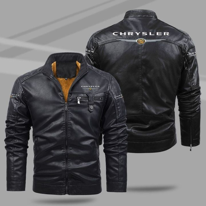 Chrysler Fleece Leather Jacket - USALast