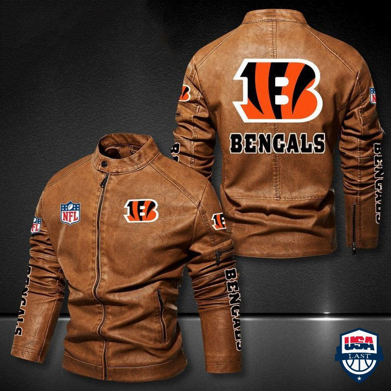 Cincinnati Bengals NFL Motor Leather Jacket - USALast