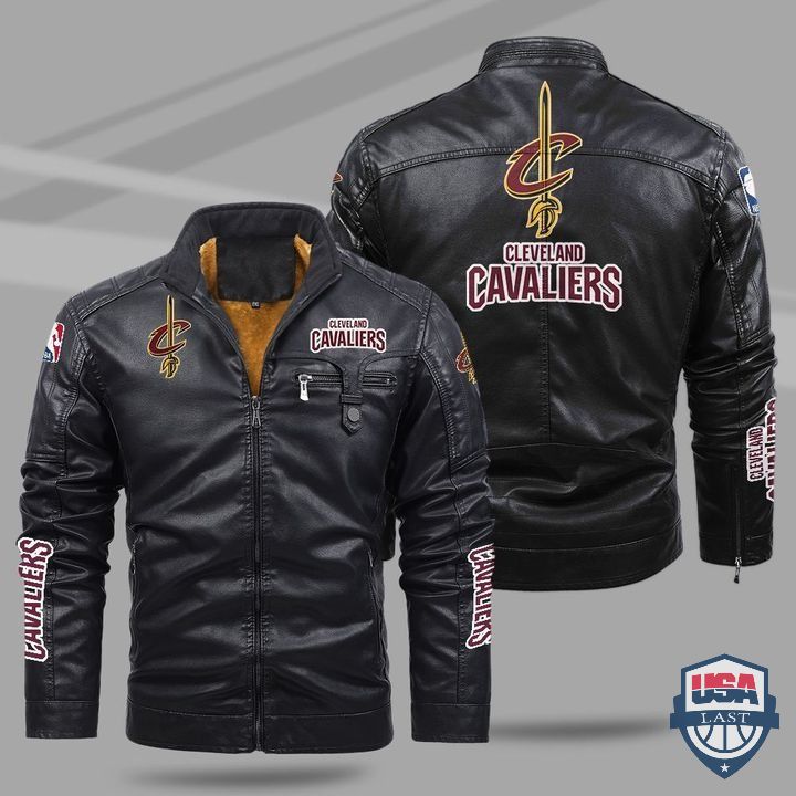 Cleveland Cavaliers Fleece Leather Jacket - HVsun