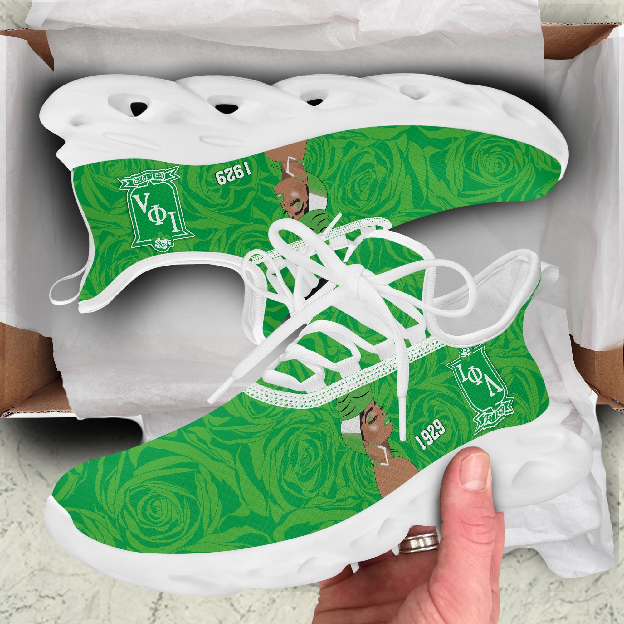 Sorority Footwear - Iota Phi Lambda Clunky Sneakers Rose Style
