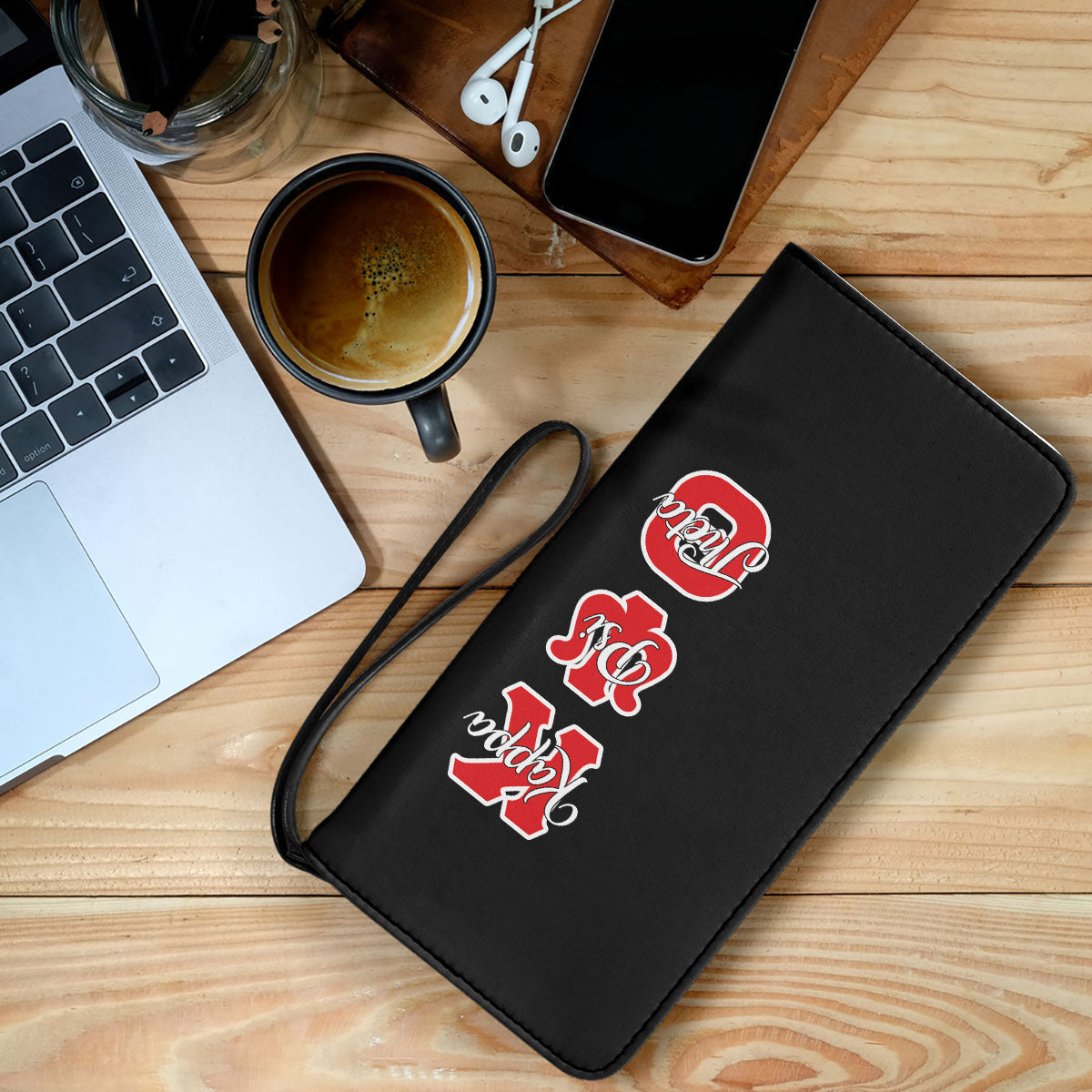 Fraternity Clutch Purse - Kappa Psi Theta Clutch Purse Original Dark Style