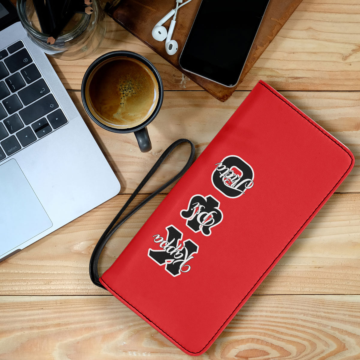 Fraternity Clutch Purse - Kappa Psi Theta Clutch Purse Original Red Style