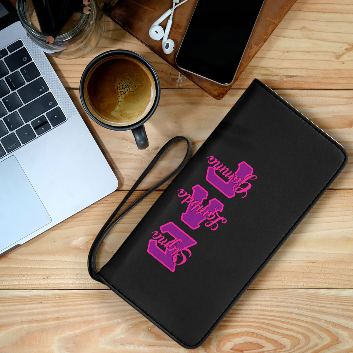 Sorority Clutch Purse - Sigma Lambda Gamma Clutch Purse Original Dark Style