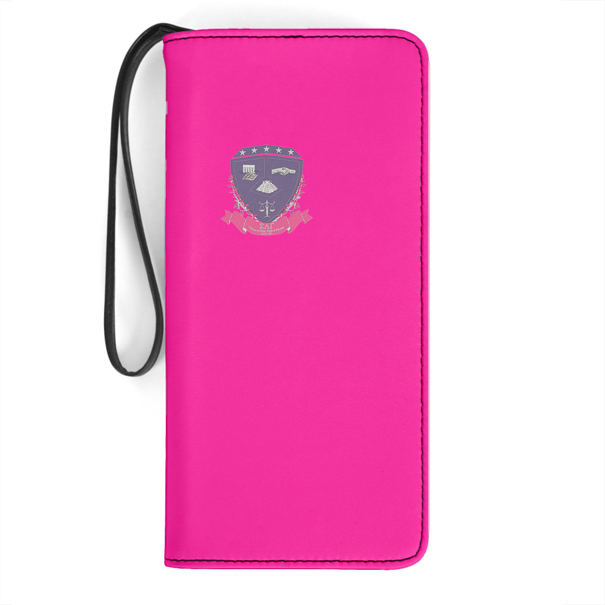 Sorority Clutch Purse - Sigma Lambda Gamma Clutch Purse Original Shocking Pink Style