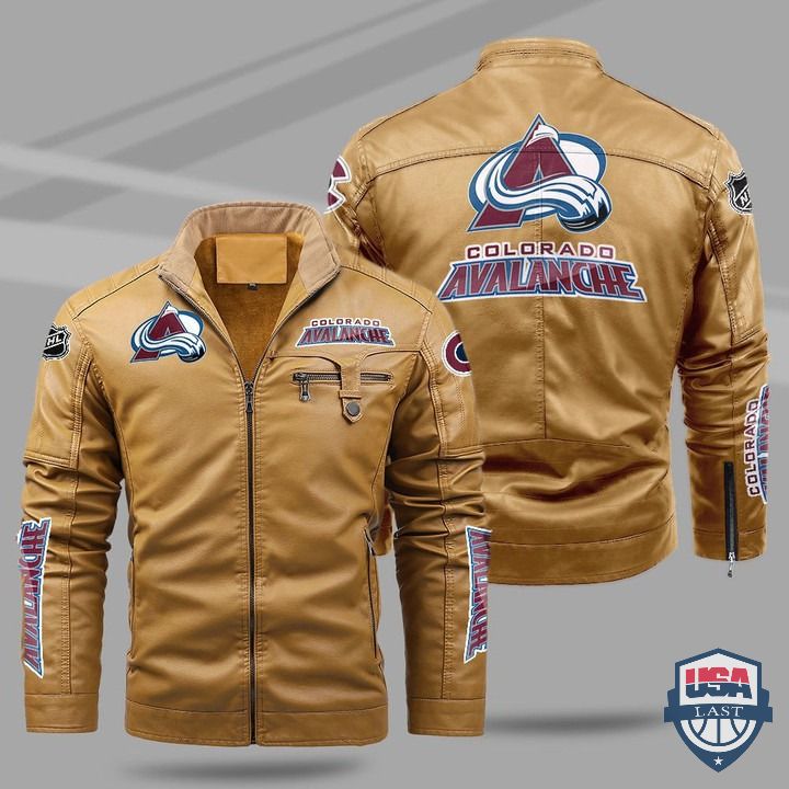 Colorado Avalanche Fleece Leather Jacket - HVsun