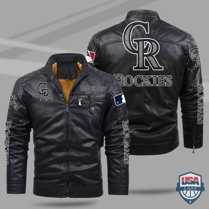 Colorado Rockies Fleece Leather Jacket - HVsun