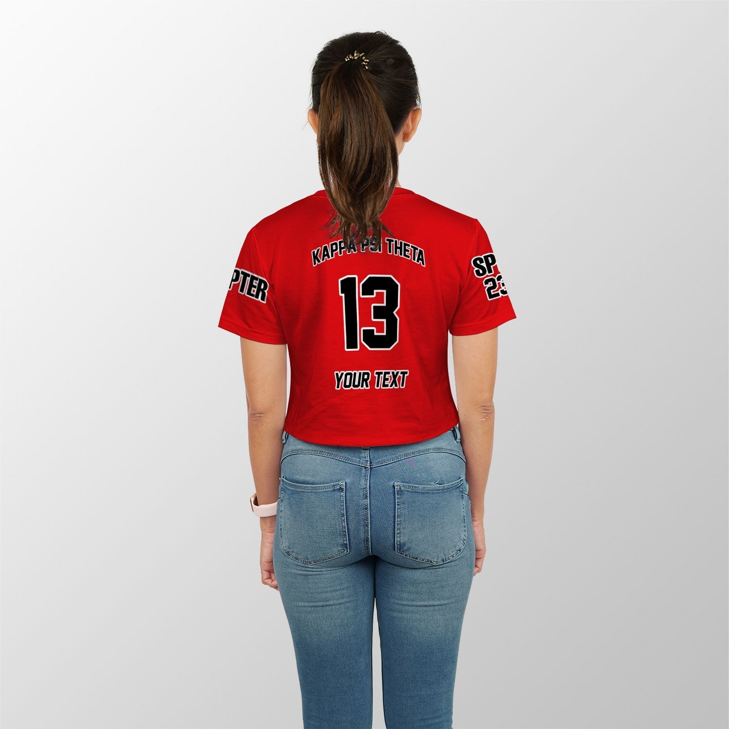 Fraternity Shirt - Personalized Kappa Psi Theta Croptop T Shirt Original Red Style
