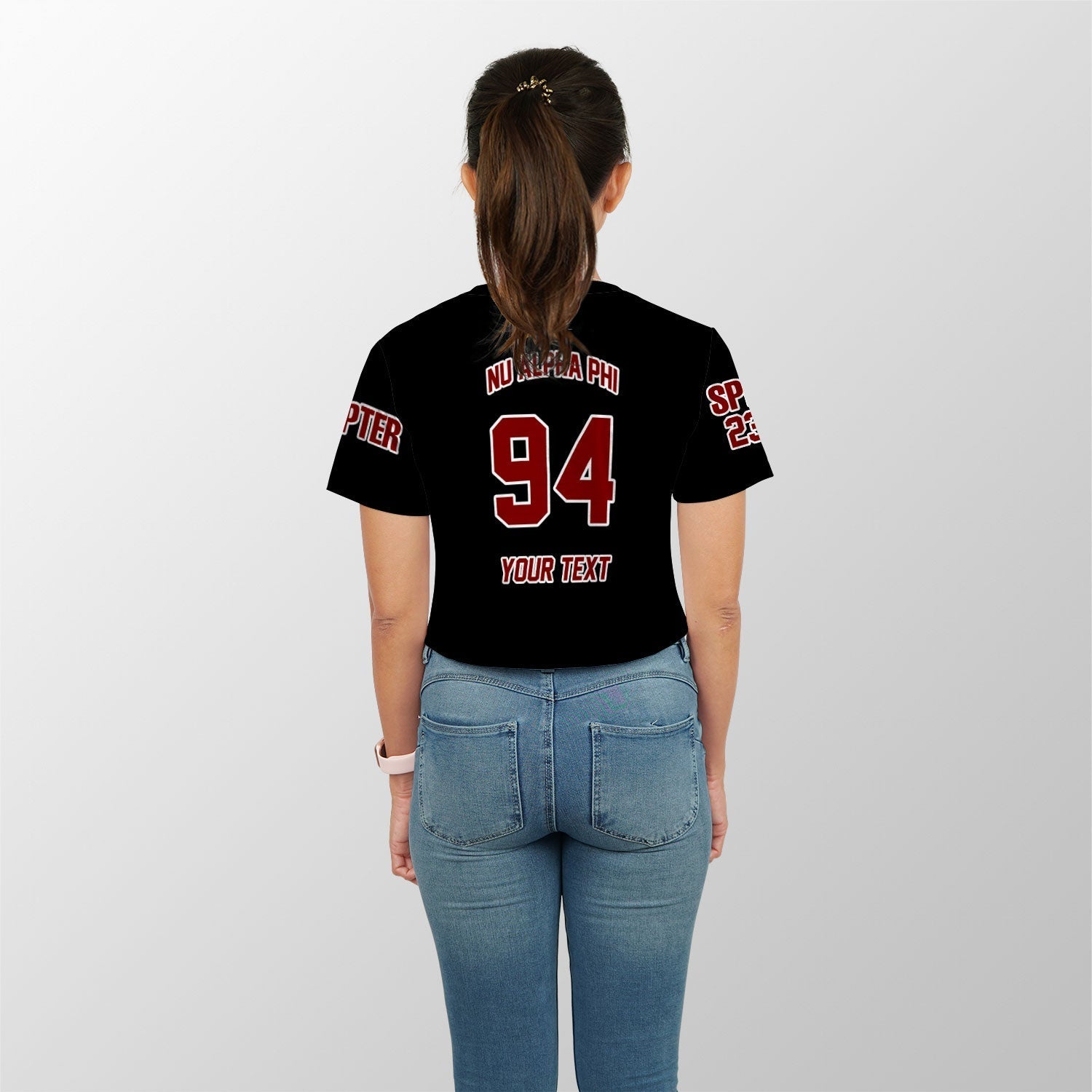 Fraternity Shirt - Personalized Nu Alpha Phi Croptop T Shirt Original Dark Style