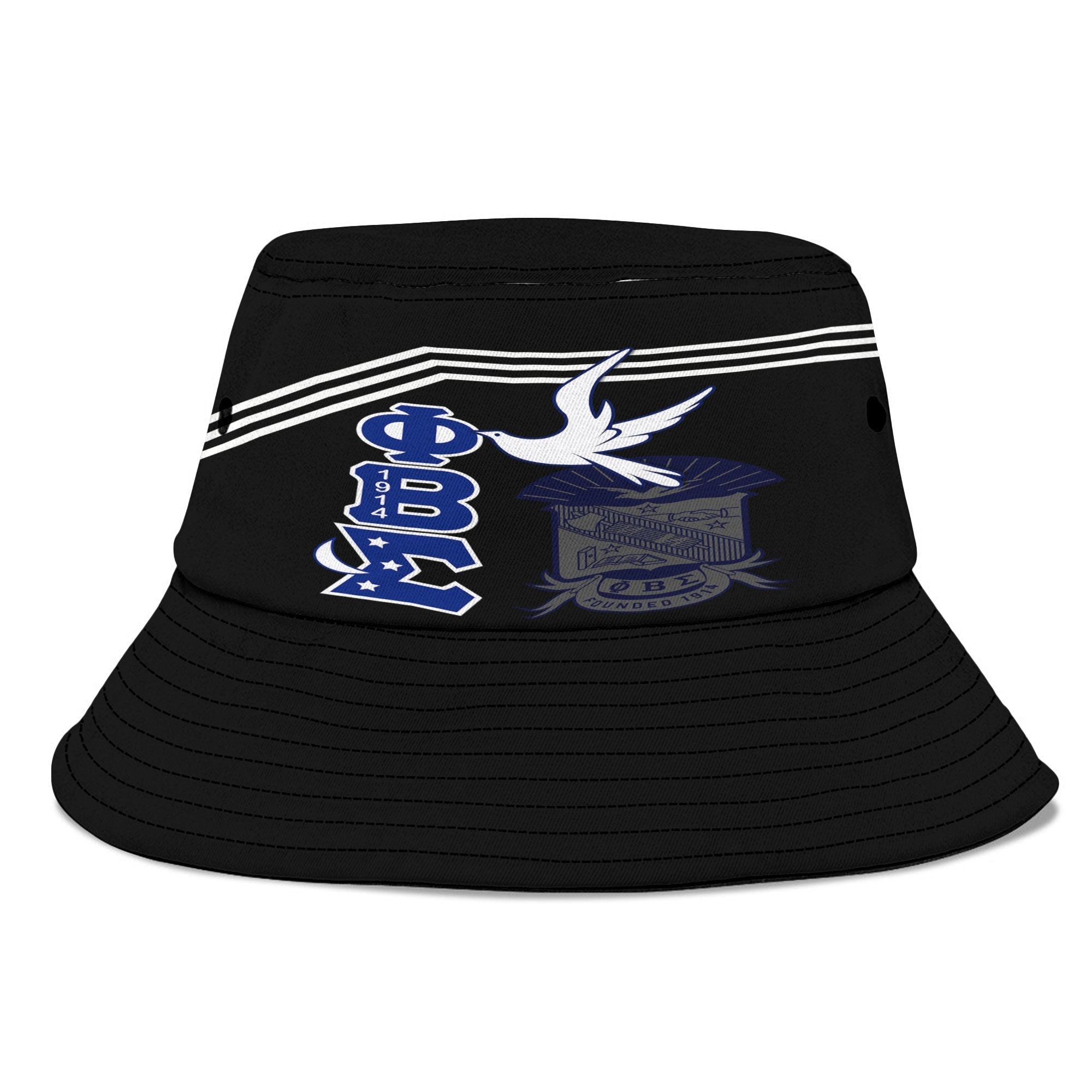 Fraternity Bucket Hat - Custom Phi Beta Sigma Bucket Hat PBS 1914 Proud Ver2