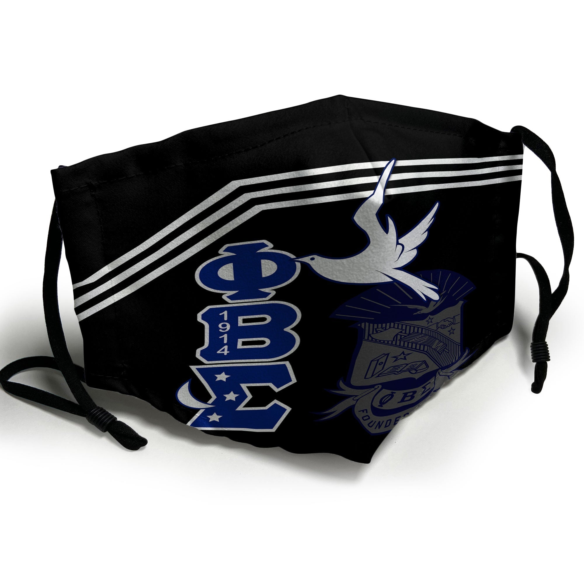 Fraternity Face Mask - Custom Phi Beta Sigma Face Mask PBS 1914 Proud Ver2