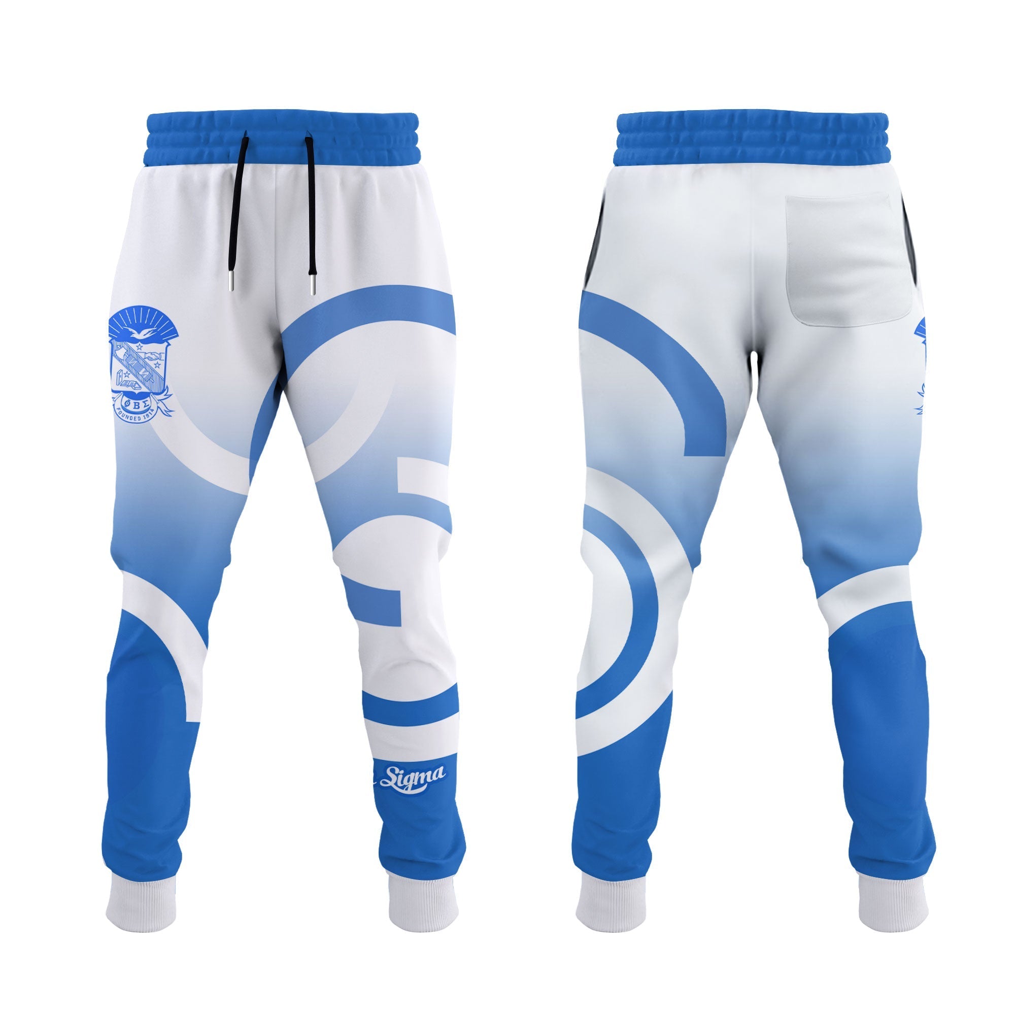 Fraternity Jogger Pant - Custom Phi Beta Sigma Jogger Pant Circle Style