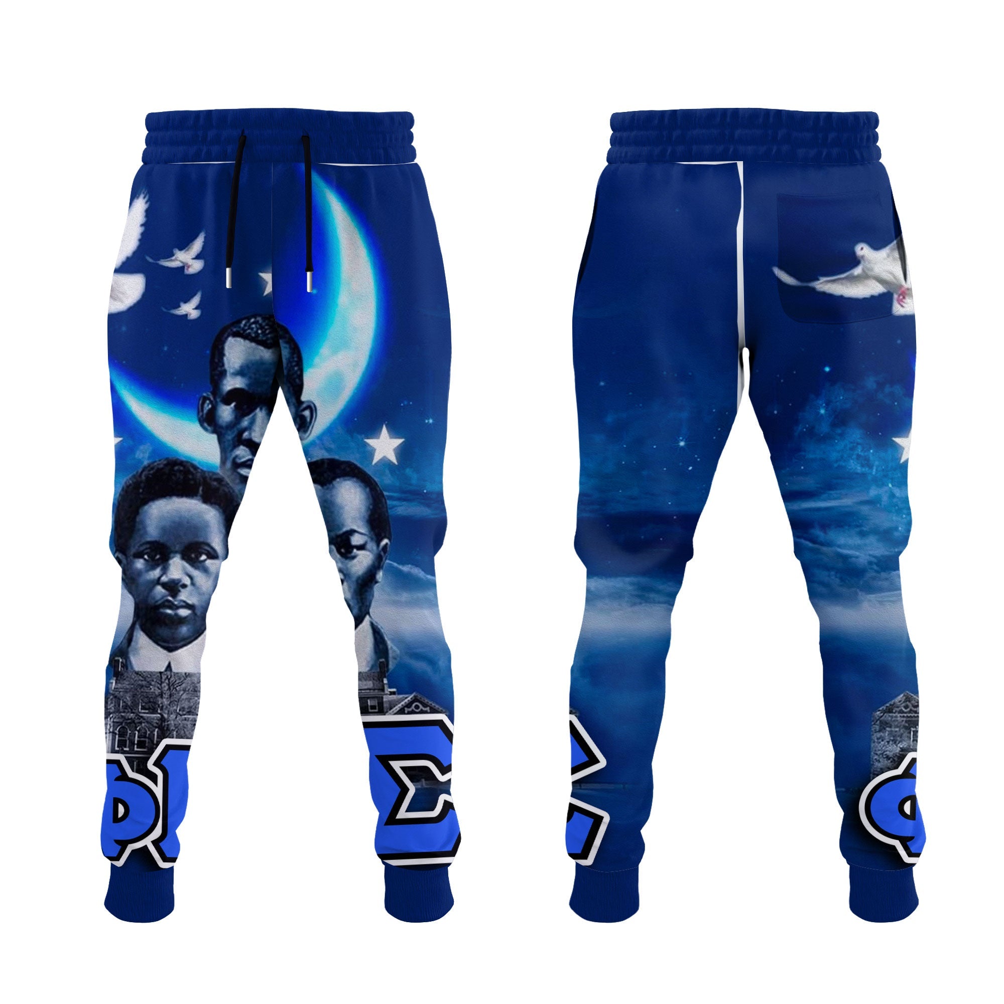 Fraternity Jogger Pant - Custom Phi Beta Sigma Jogger Pant Memory PBS 1914 Style Ver2