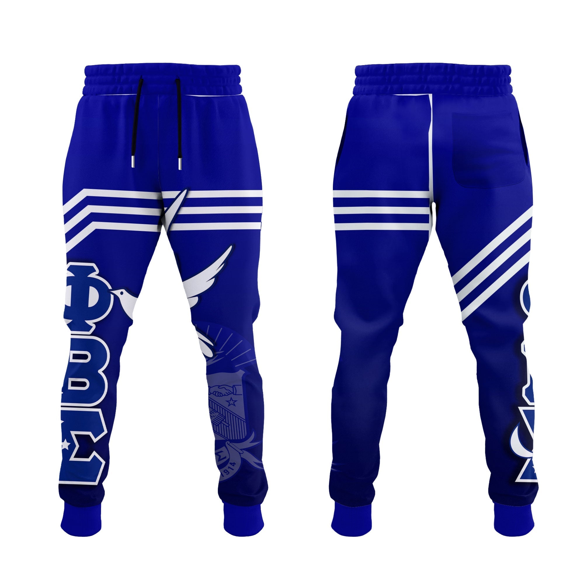 Fraternity Jogger Pant - Custom Phi Beta Sigma Jogger Pant PBS 1914 Proud