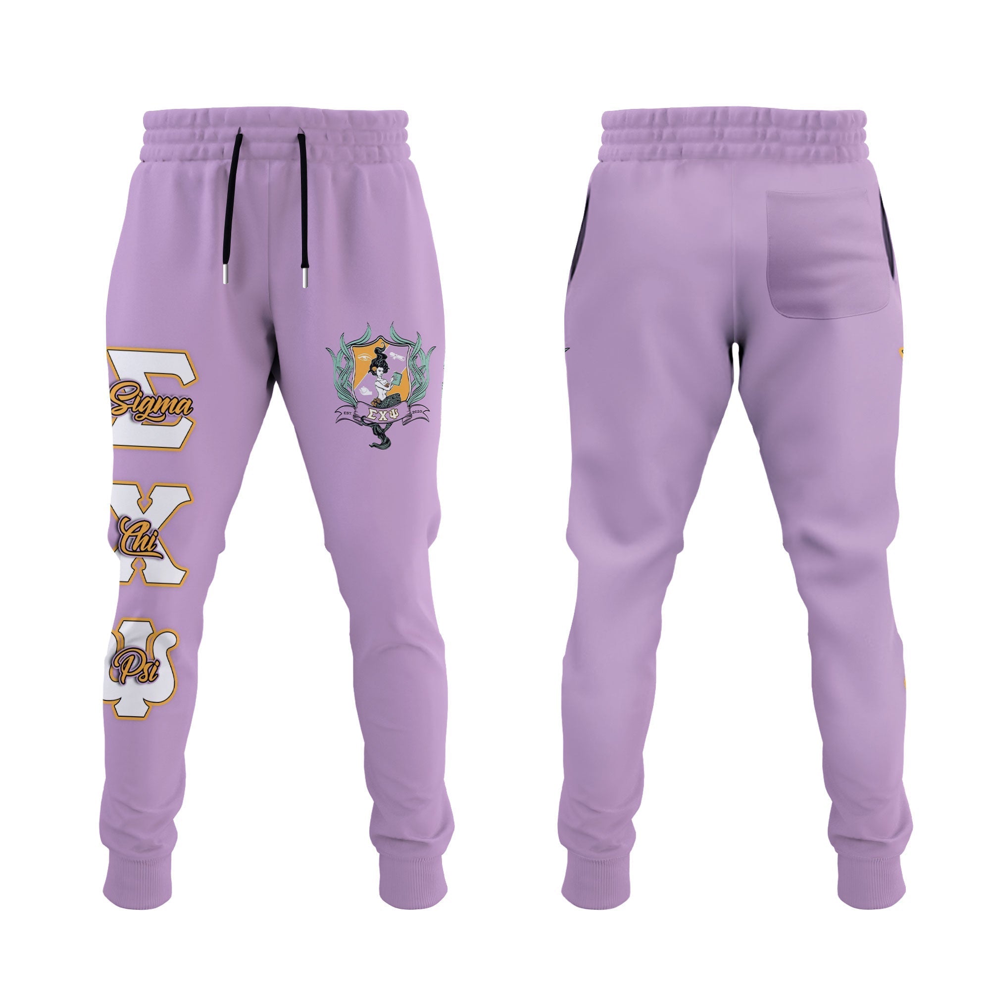 Sorority Jogger Pant - Custom Sigma Chi Psi Jogger Pant Mermaid Style