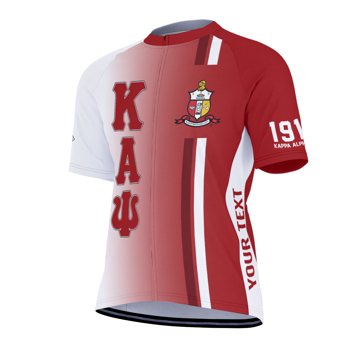 Kappa Alpha Psi Cycling Jersey Custom Black Gold Side Gradient Style