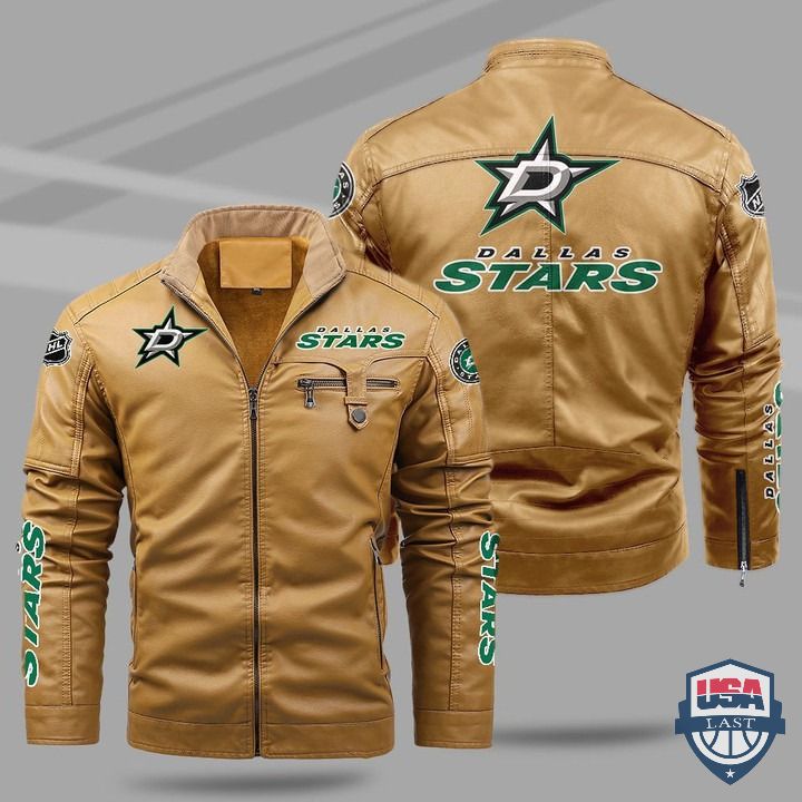 Dallas Stars Fleece Leather Jacket - USALast