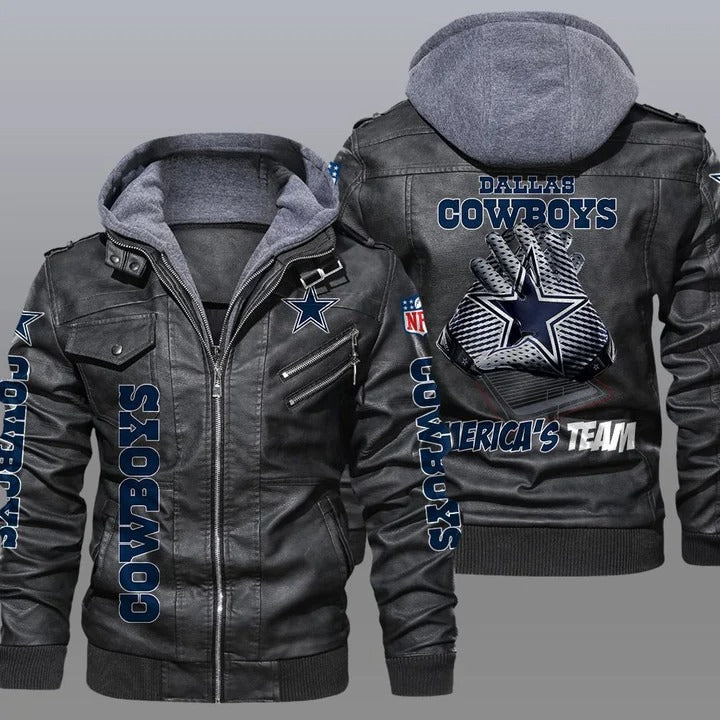 Dallas cowboys NFL america's team leather jacket - K181121 - USALast