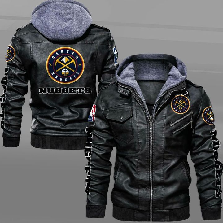 Denver Nuggets Leather Jacket - USALast
