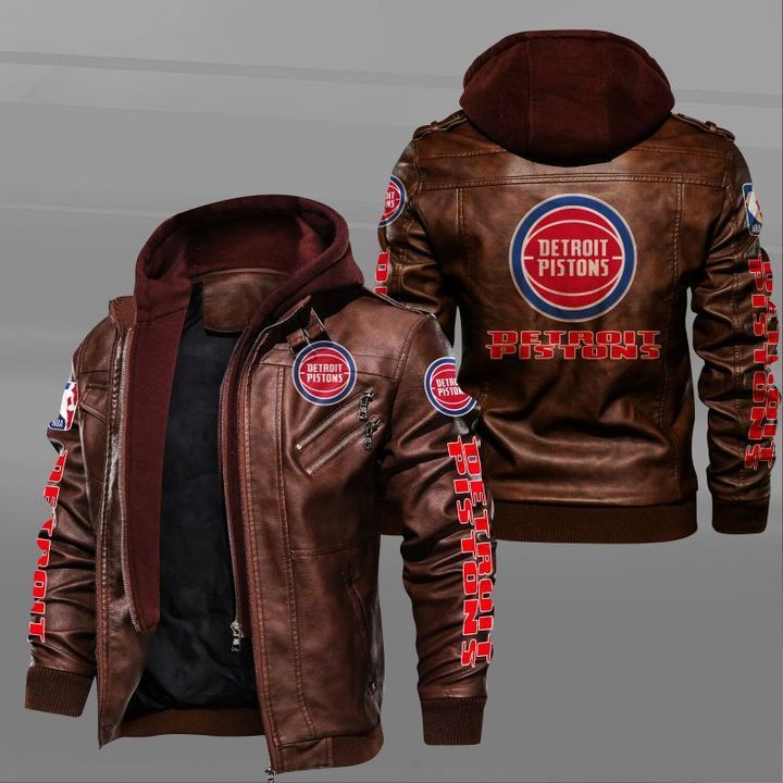 Detroit Pistons Leather Jacket - HVsun