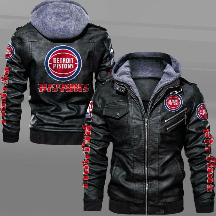 Detroit Pistons Leather Jacket - USALast