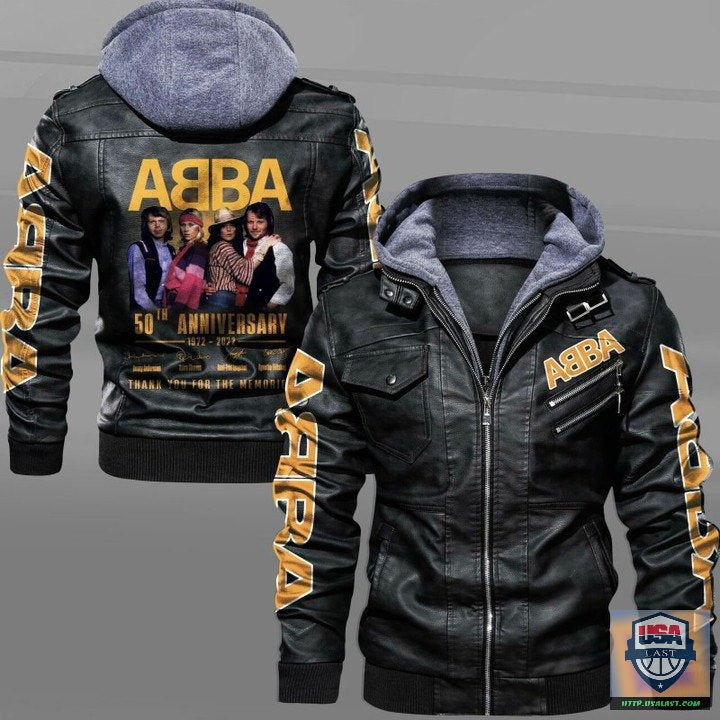 ABBA 1972 2022 Thank You For The Memories Leather Jacket - HVsun