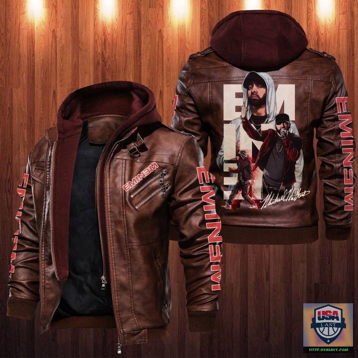 Rapper Eminem Leather jacket - HVsun