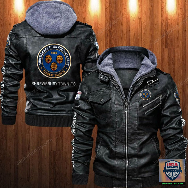 Shrewsbury Town F.C Leather Jacket - HVsun