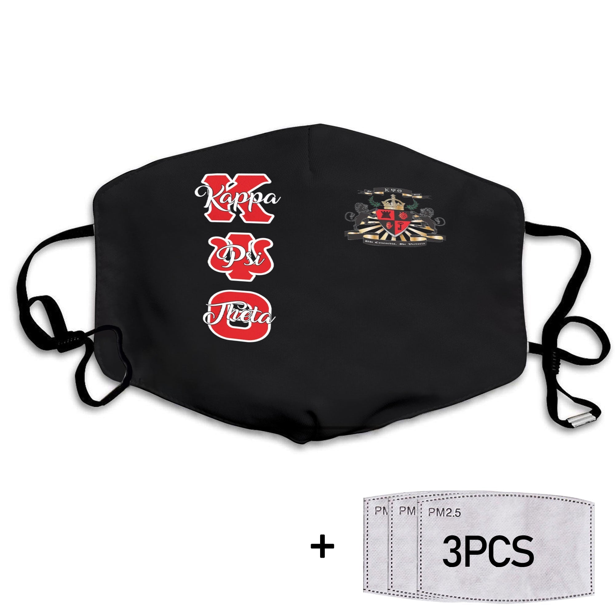 Fraternity Face Mask - Kappa Psi Theta Face Mask Original Dark Style