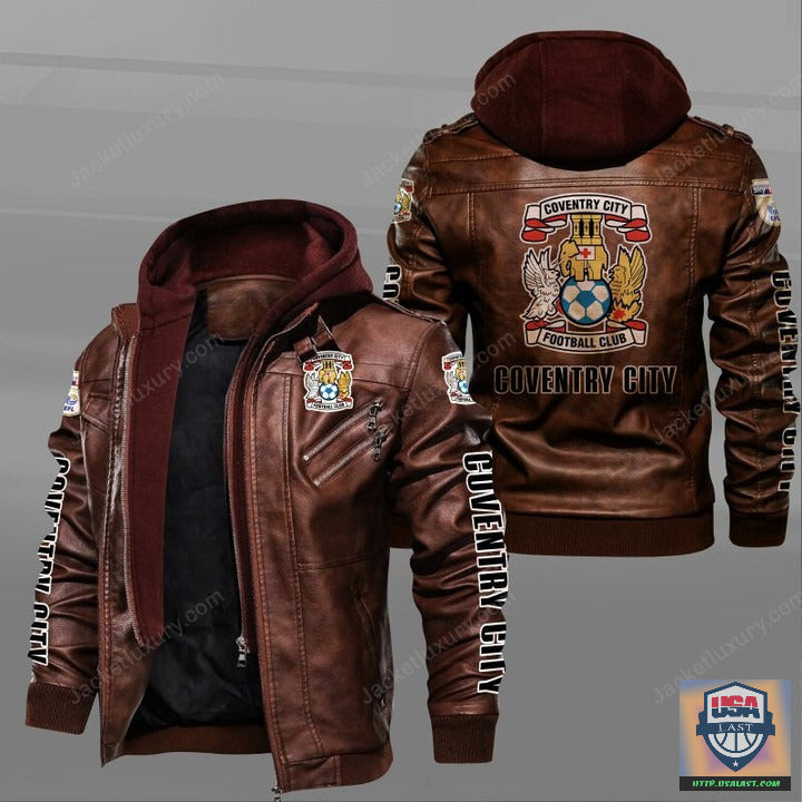 Coventry City F.C Leather Jacket - USALast