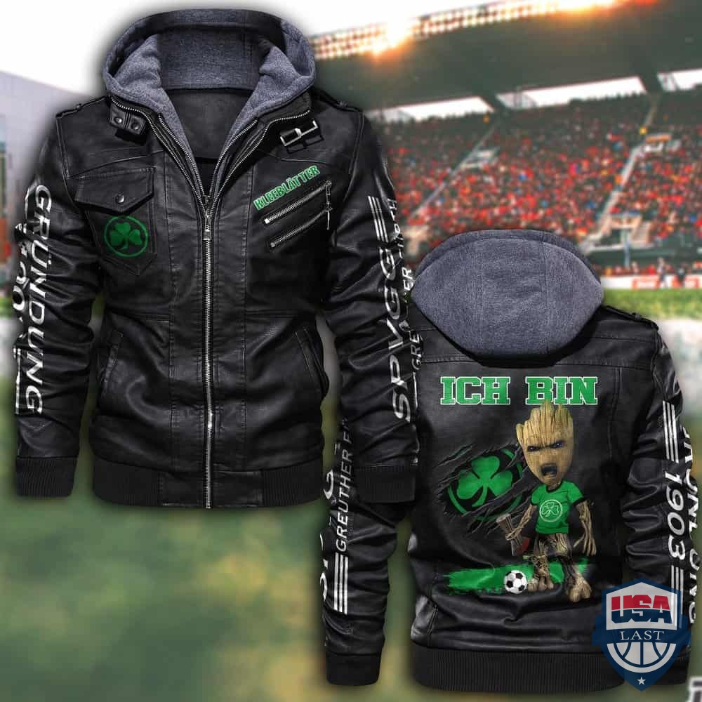 SpVgg Greuther Fürth FC Hooded Leather Jacket - HVsun