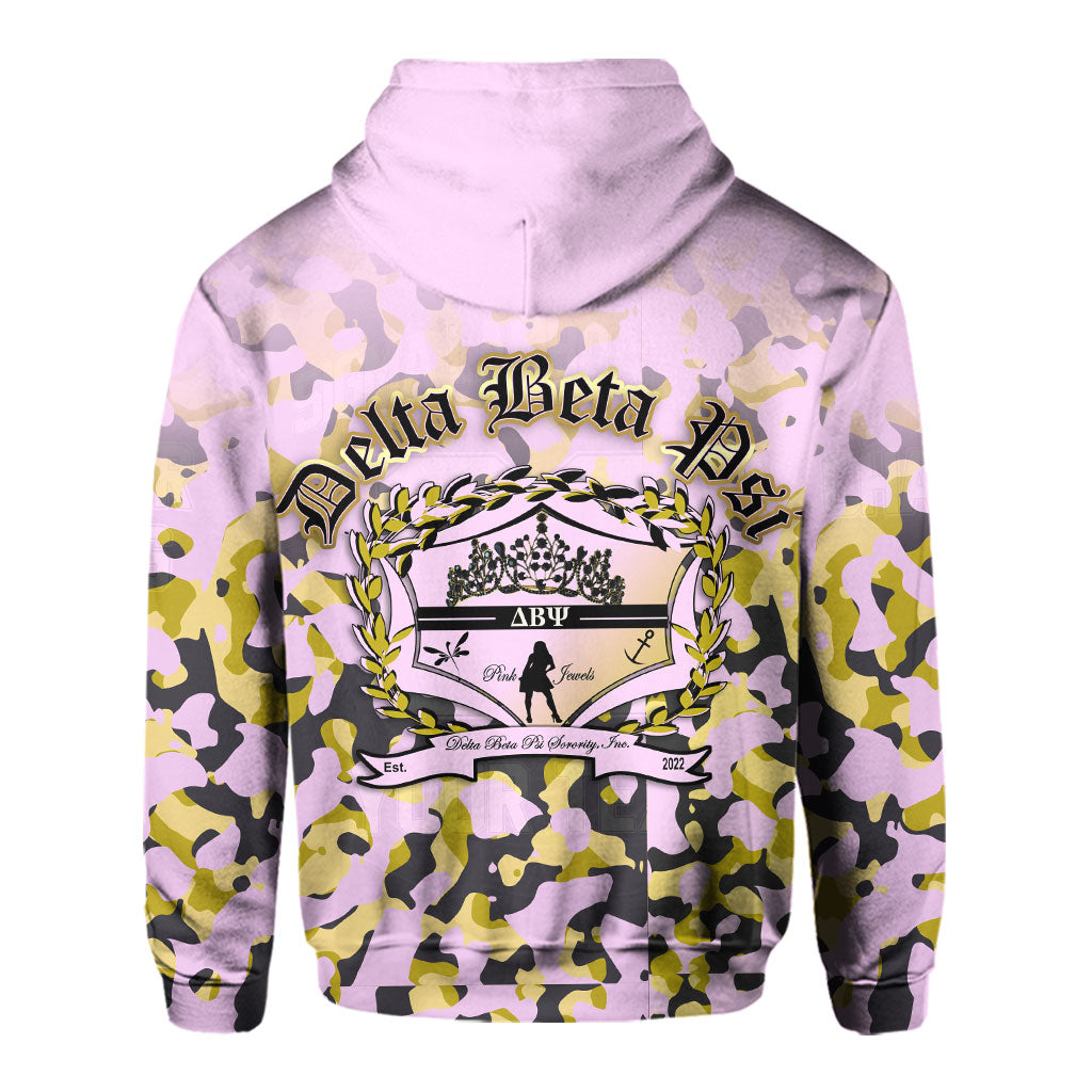 Sorority Hoodie - Delta Beta Psi Hoodie Camouflage Style