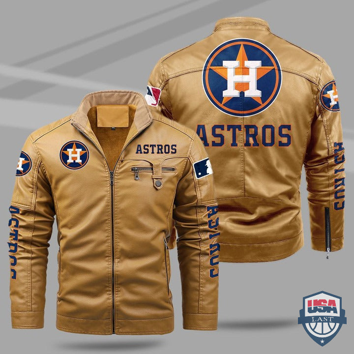 Houston Astros Fleece Leather Jacket - HVsun