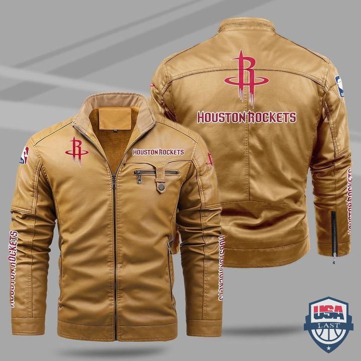 Houston Rockets Fleece Leather Jacket - HVsun