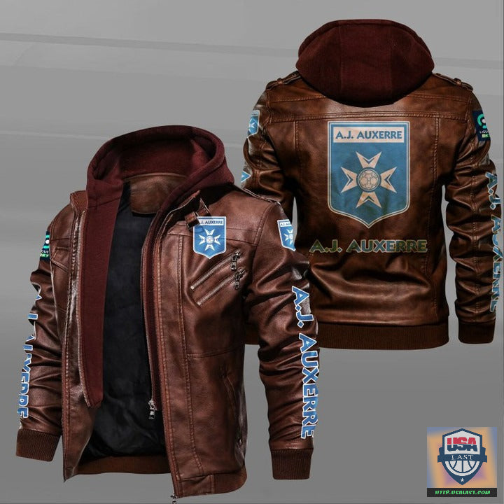 AJ Auxerre FC Leather Jacket - HVsun