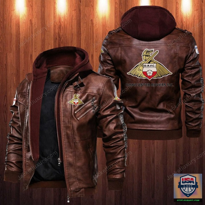 Doncaster Rovers F.C Leather Jacket - USALast